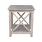 International Concepts Rectangle Hampton End Table, 22 W, 22 L, 25 in H, Wood, Washed Gray Taupe OT09-70E - alternate 3
